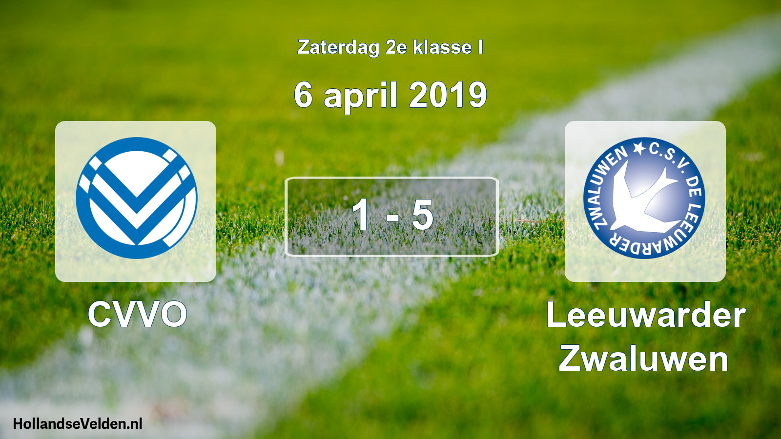 Total number of matches played: CVVO - Leeuwarder Zwaluwen 1 - 5 (6 April 2019)