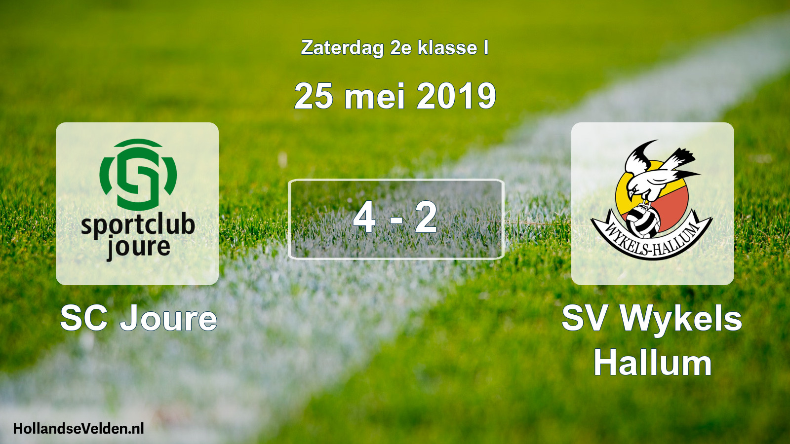 Total number of matches played: SC Joure - SV Wykels Hallum 4 - 2 (25 May 2019)