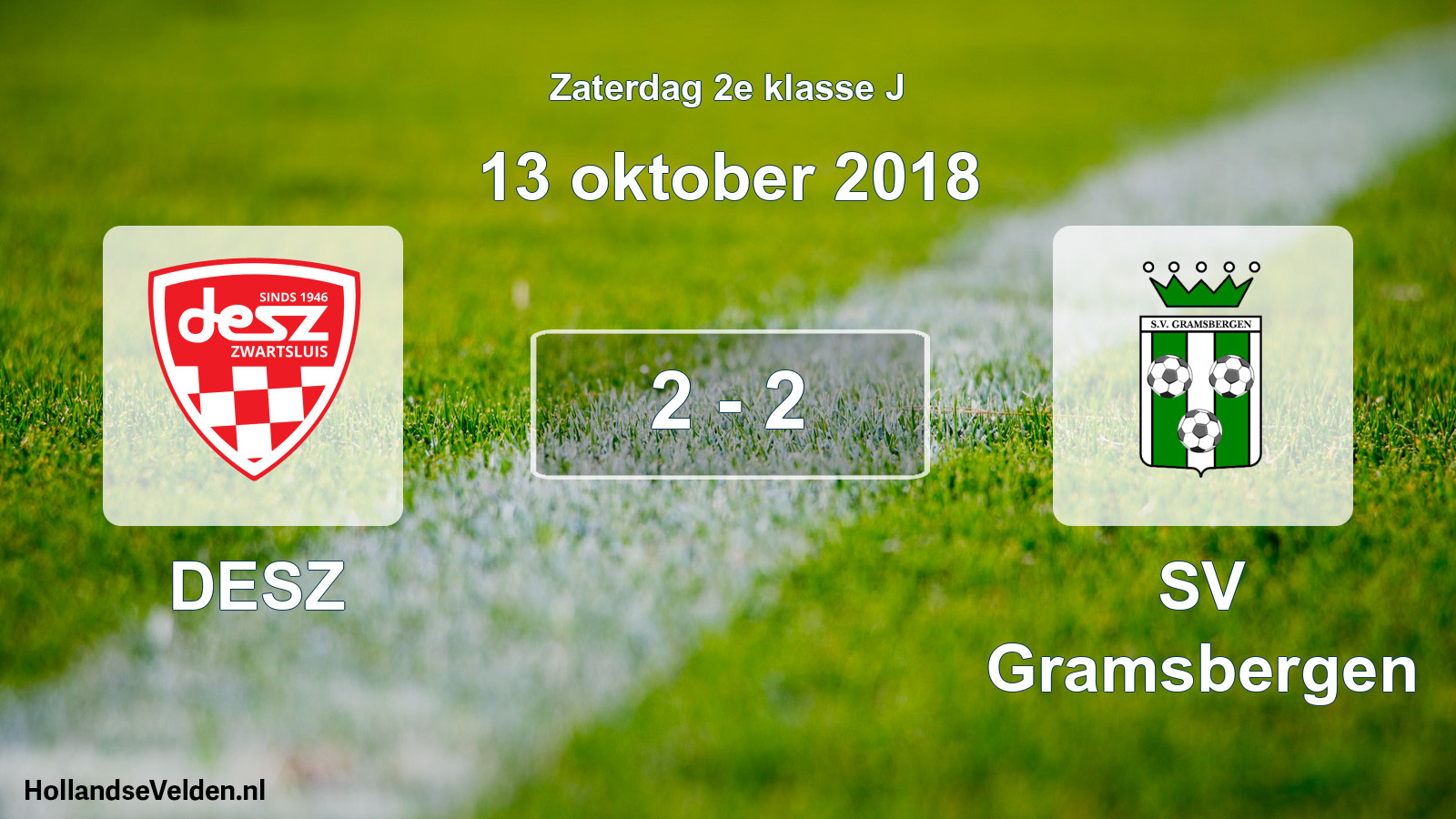 Total number of matches played: DESZ - SV Gramsbergen 2 - 2 (13 October 2018)