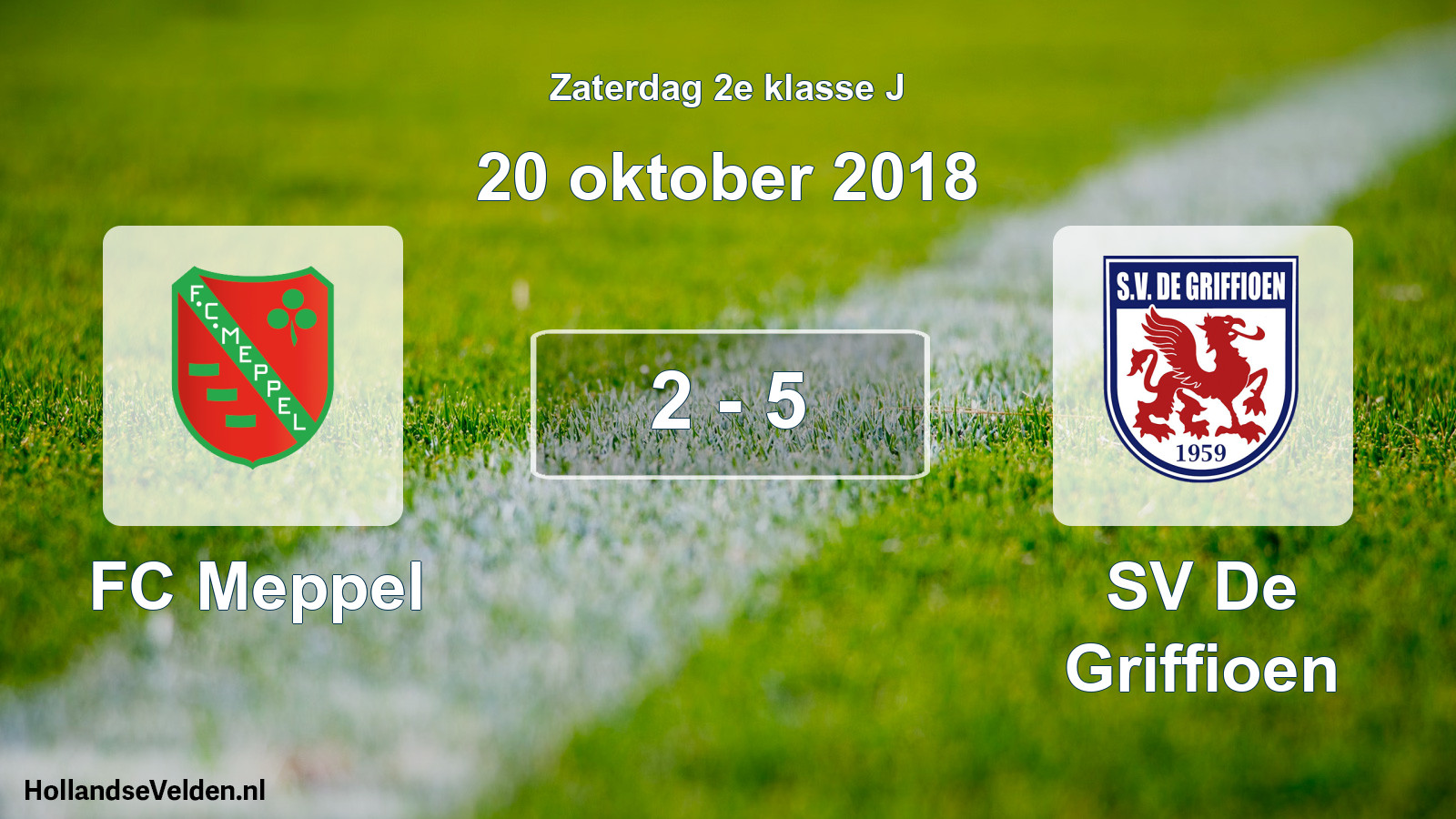 Total number of matches played: FC Meppel - SV De Griffioen 2 - 5 (20 October 2018)