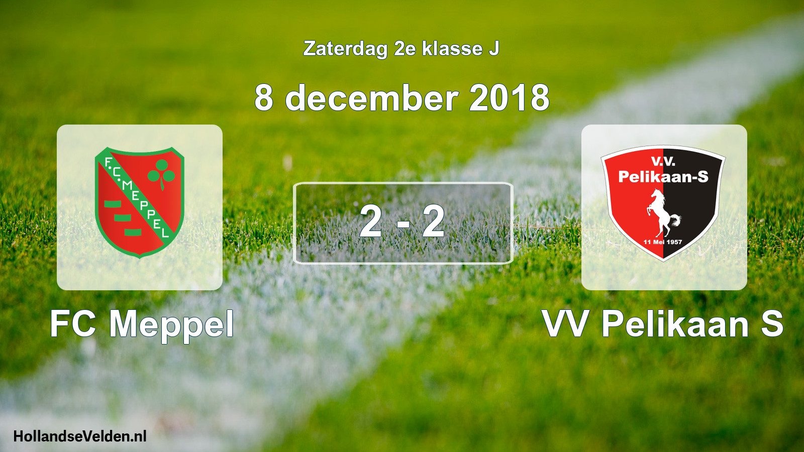 Total number of matches played: FC Meppel - VV Pelikaan S 2 - 2 (8 December 2018)