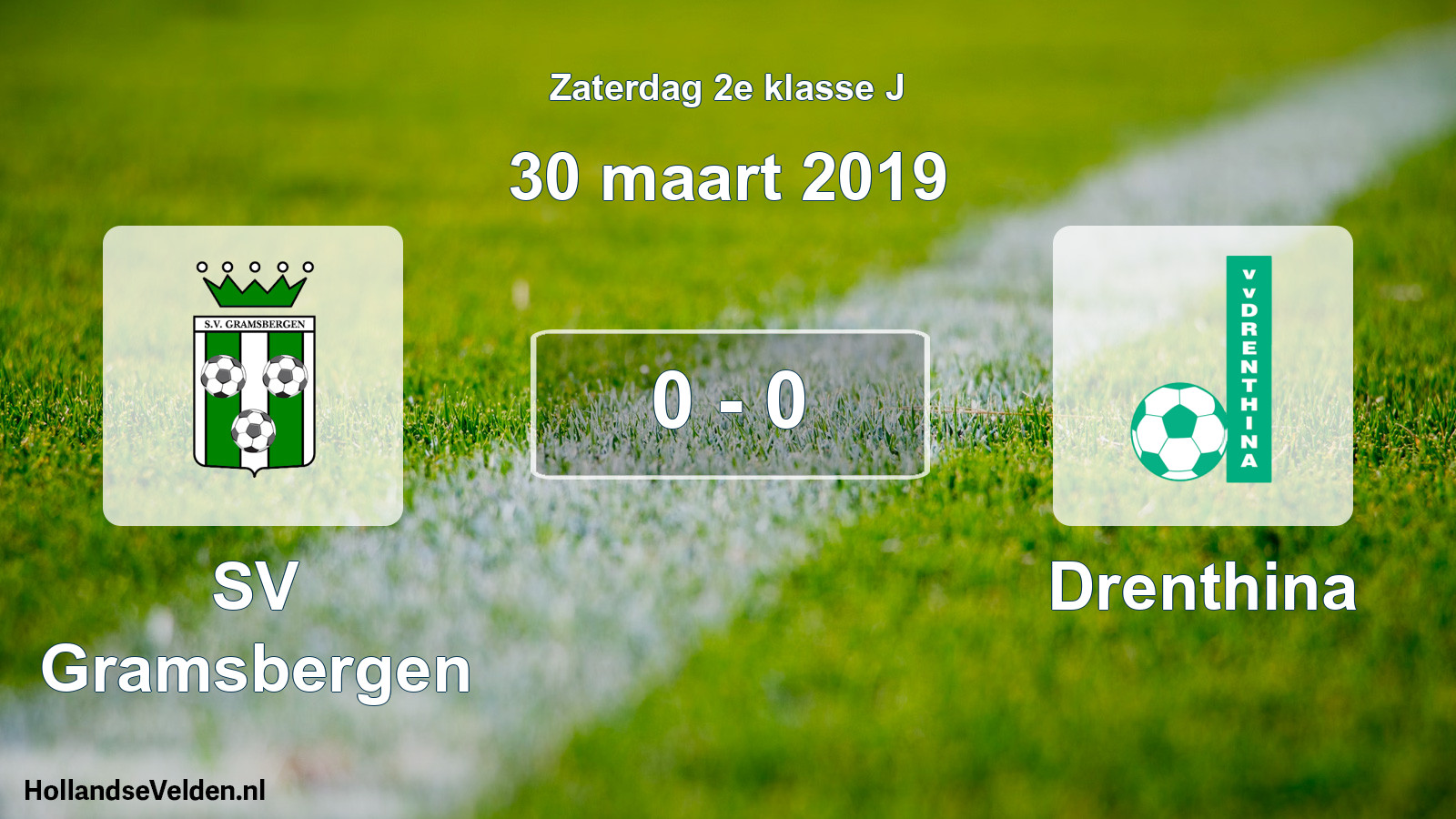 Total number of matches played: SV Gramsbergen - Drenthina 0 - 0 (30 March 2019)