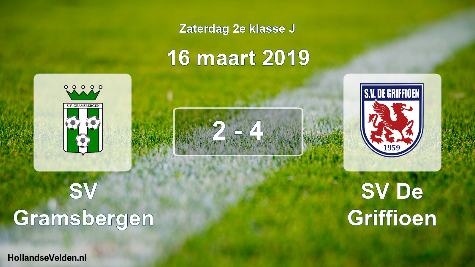 Total number of matches played: SV Gramsbergen - SV De Griffioen 2 - 4 (16 March 2019)