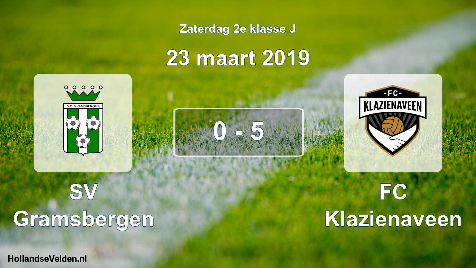 Total number of matches played: SV Gramsbergen - FC Klazienaveen 0 - 5 (23 March 2019)