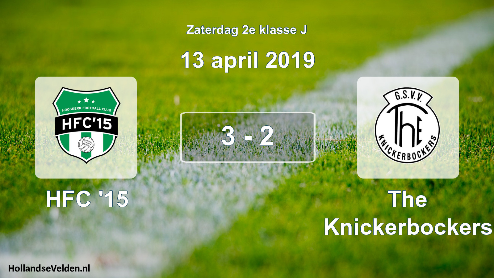 Total number of matches played: HFC '15 - The Knickerbockers 3 - 2 (13 April 2019)
