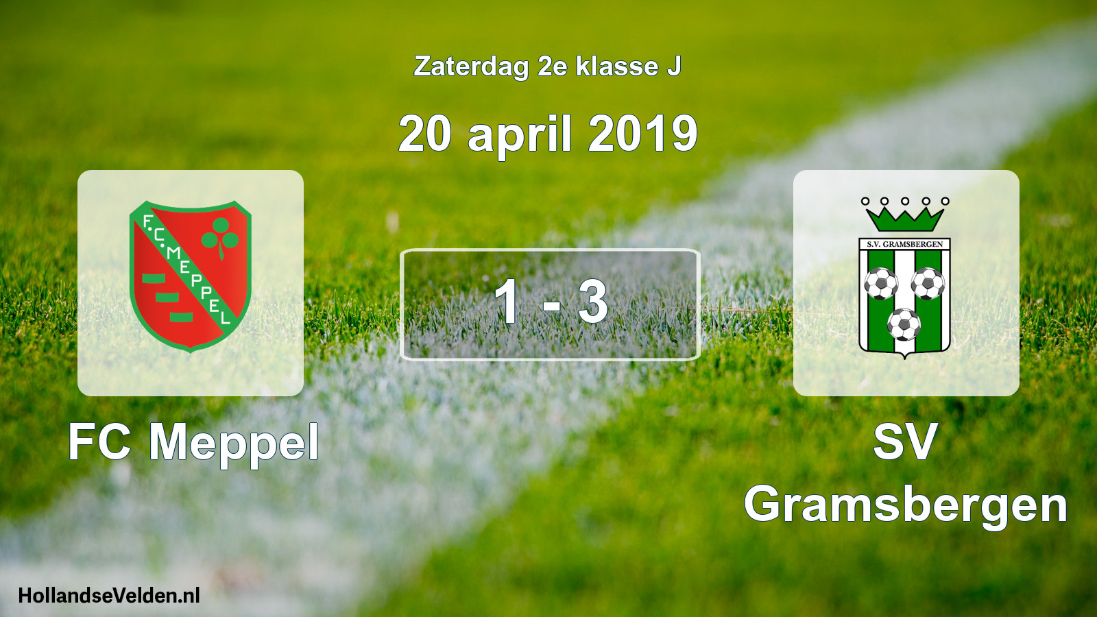 Total number of matches played: FC Meppel - SV Gramsbergen 1 - 3 (20 April 2019)