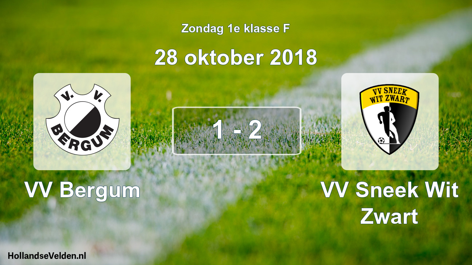 Total number of matches played: VV Bergum - VV Sneek Wit Zwart 1 - 2 (28 October 2018)