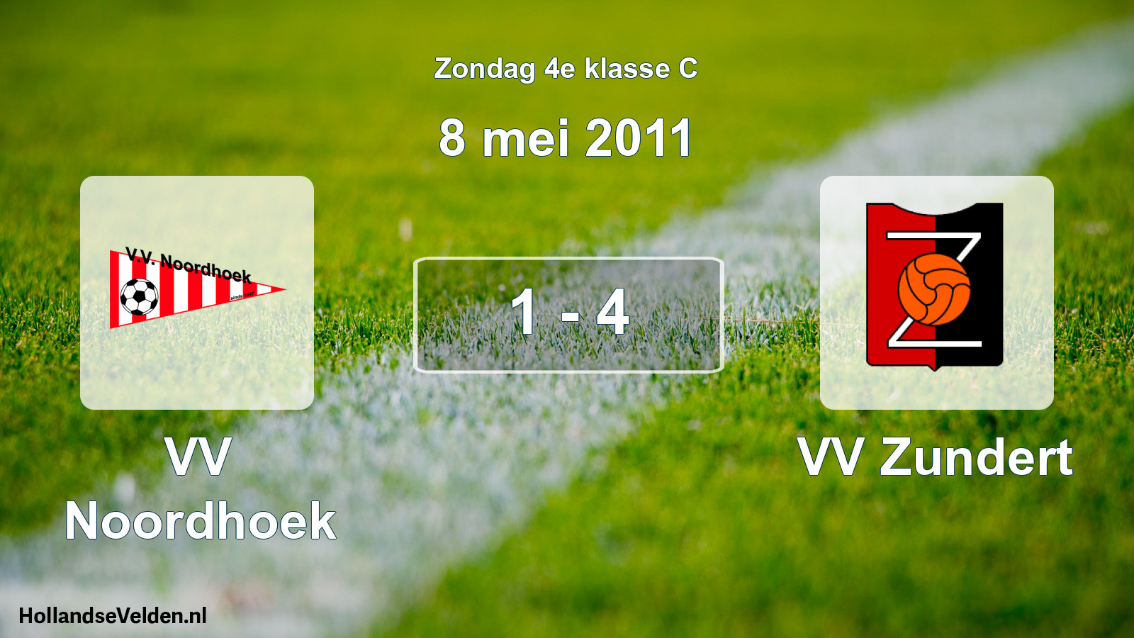 Total number of matches played: VV Noordhoek - VV Zundert 1 - 4 (8 May 2011)