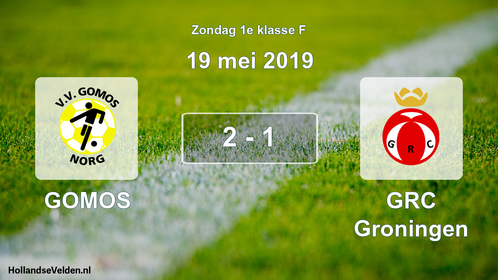 Total number of matches played: GOMOS - GRC Groningen 2 - 1 (19 May 2019)