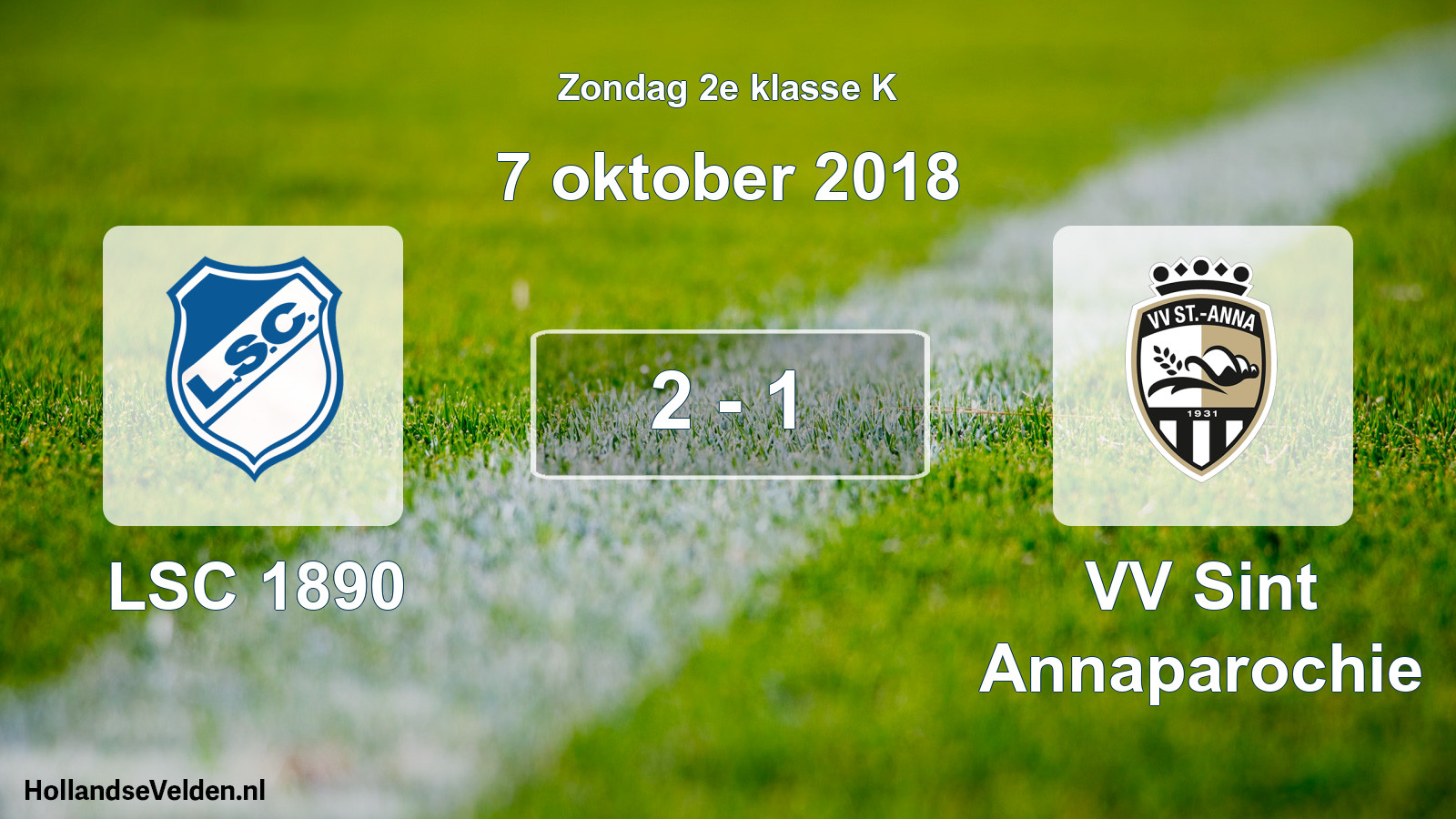 Total number of matches played: LSC 1890 - VV Sint Annaparochie 2 - 1 (7 October 2018)