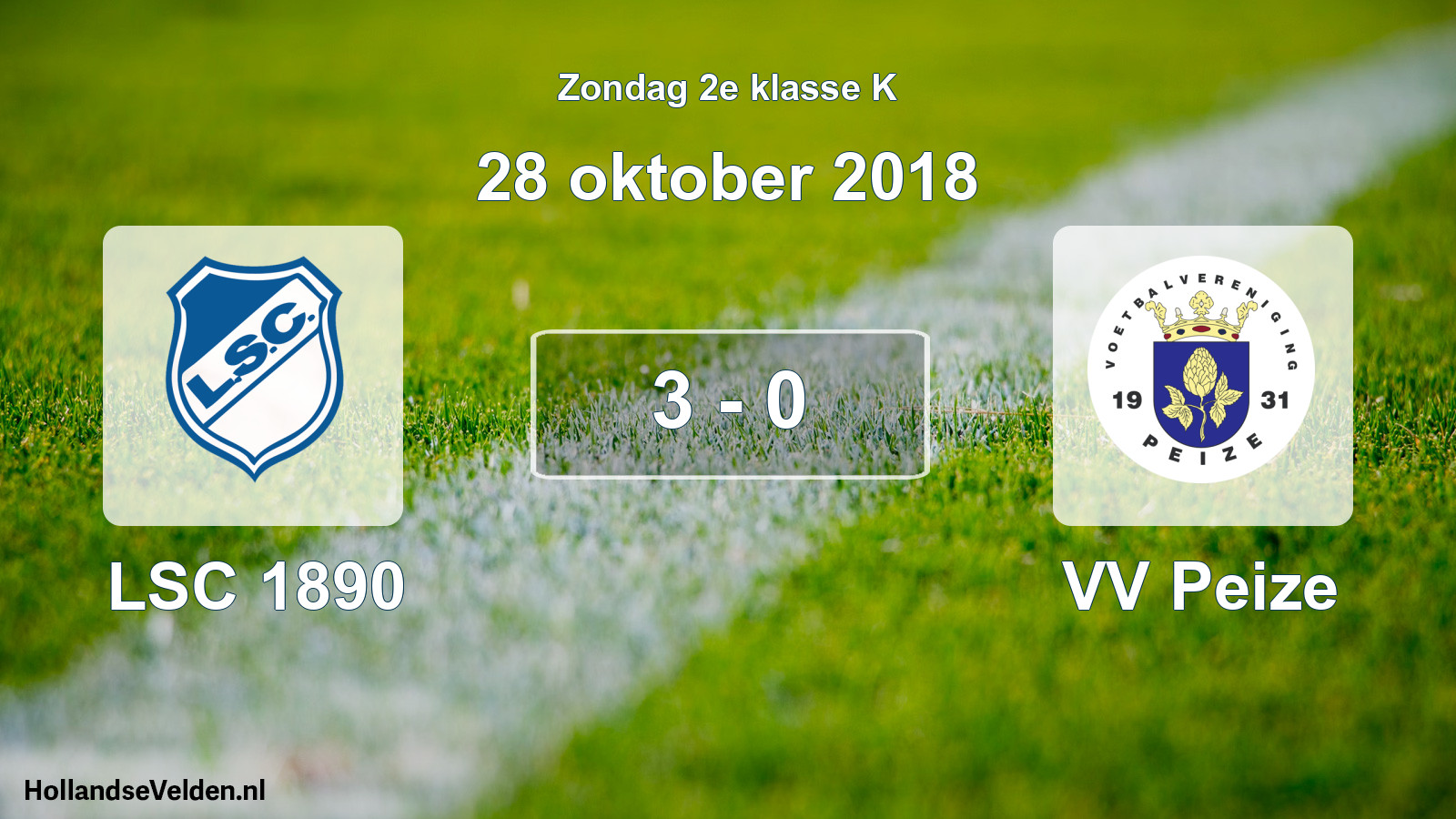 Total number of matches played: LSC 1890 - VV Peize 3 - 0 (28 October 2018)