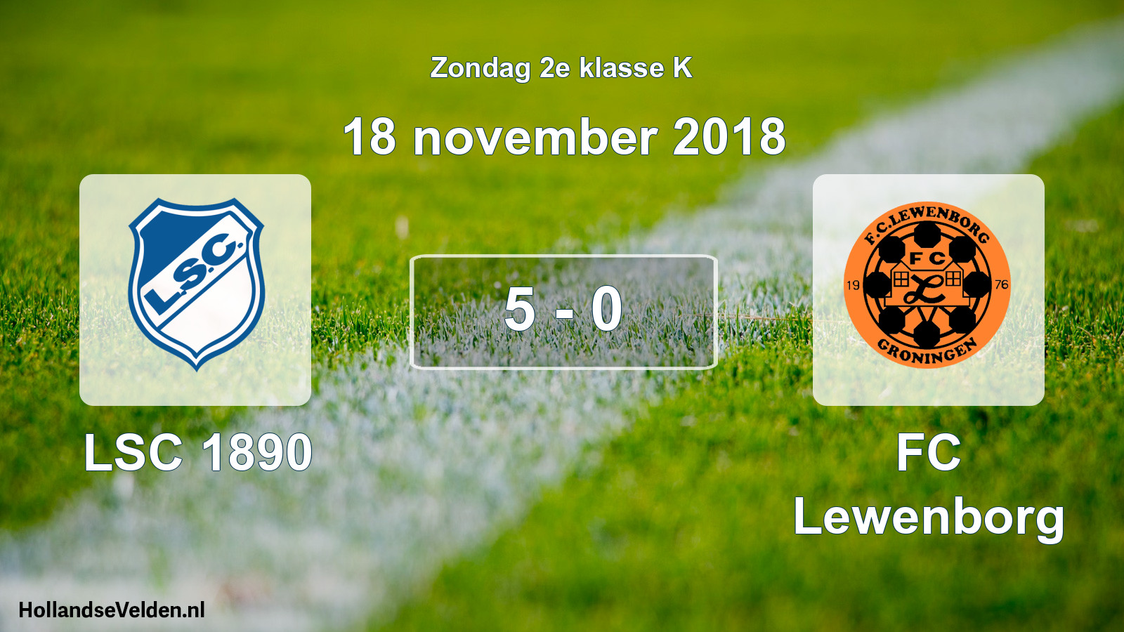 Total number of matches played: LSC 1890 - FC Lewenborg 5 - 0 (18 November 2018)
