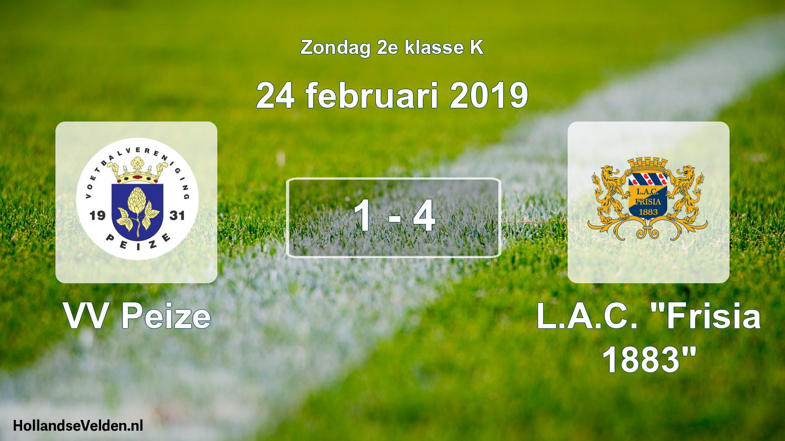 Total number of matches played: VV Peize - L.A.C. 