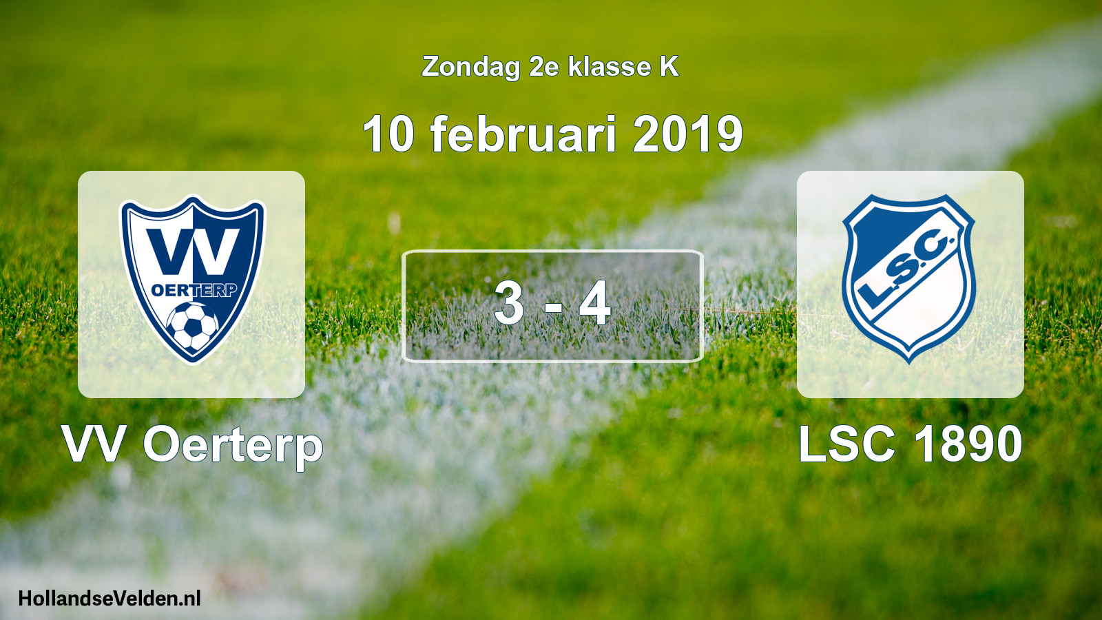 Total number of matches played: VV Oerterp - LSC 1890 3 - 4 (10 February 2019)