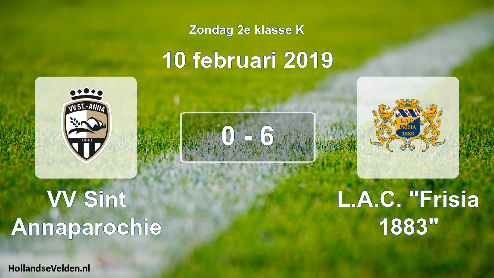 Total number of matches played: VV Sint Annaparochie - L.A.C. 