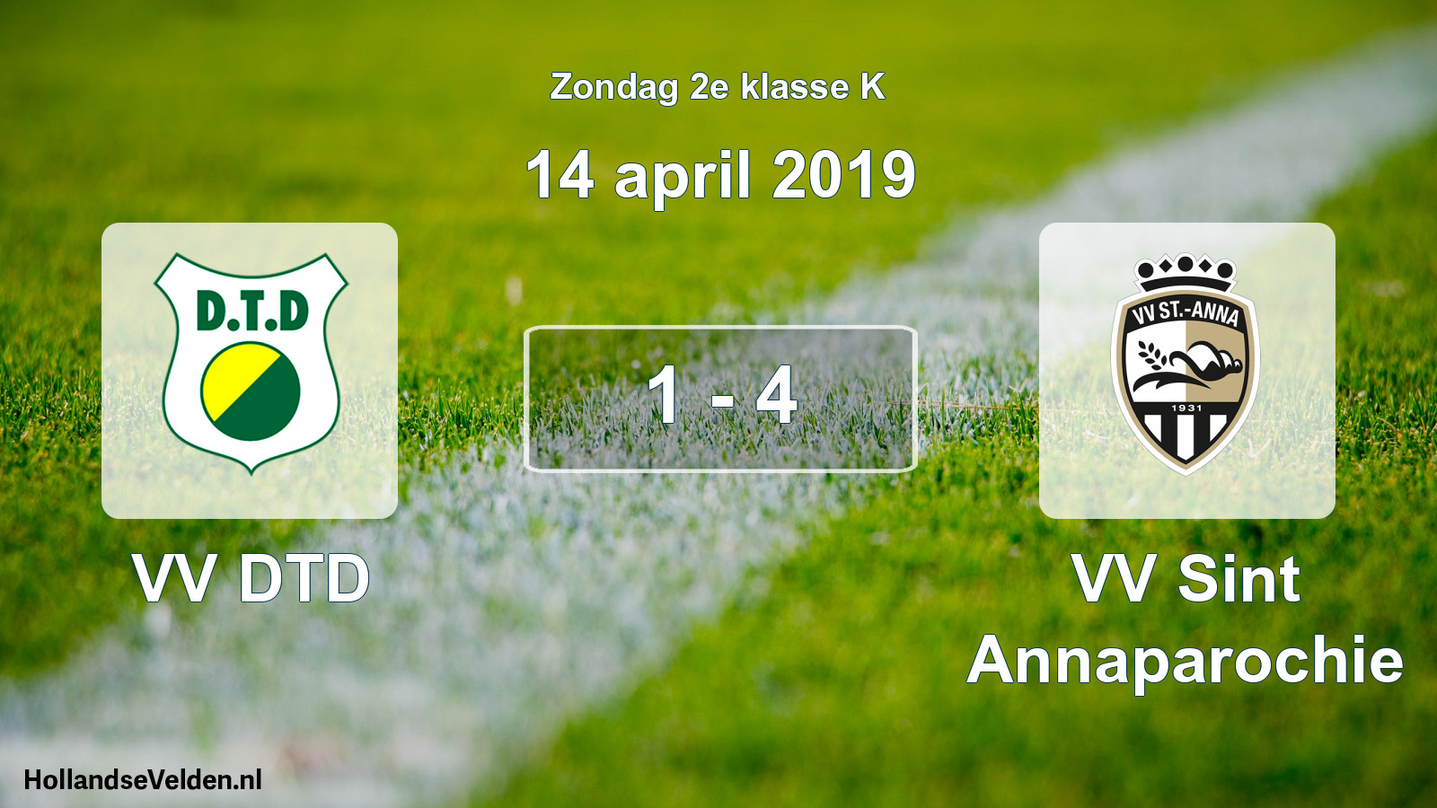 Total number of matches played: VV DTD - VV Sint Annaparochie 1 - 4 (14 April 2019)