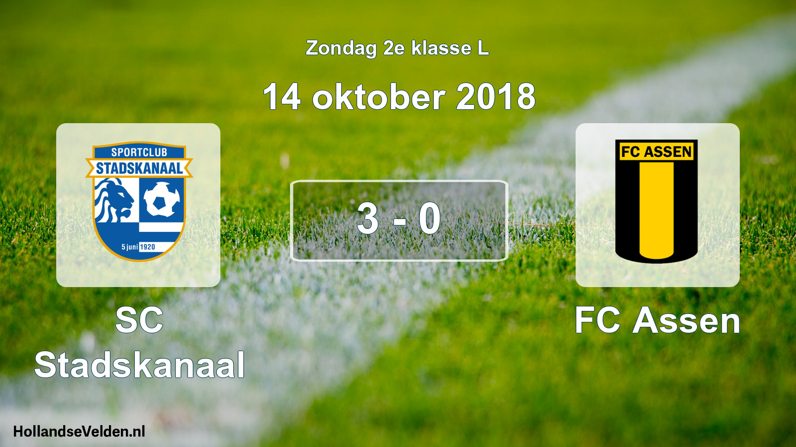Total number of matches played: SC Stadskanaal - FC Assen 3 - 0 (14 October 2018)