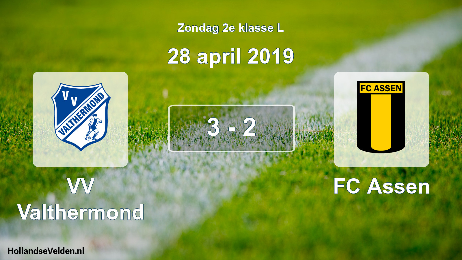Total number of matches played: VV Valthermond - FC Assen 3 - 2 (28 April 2019)