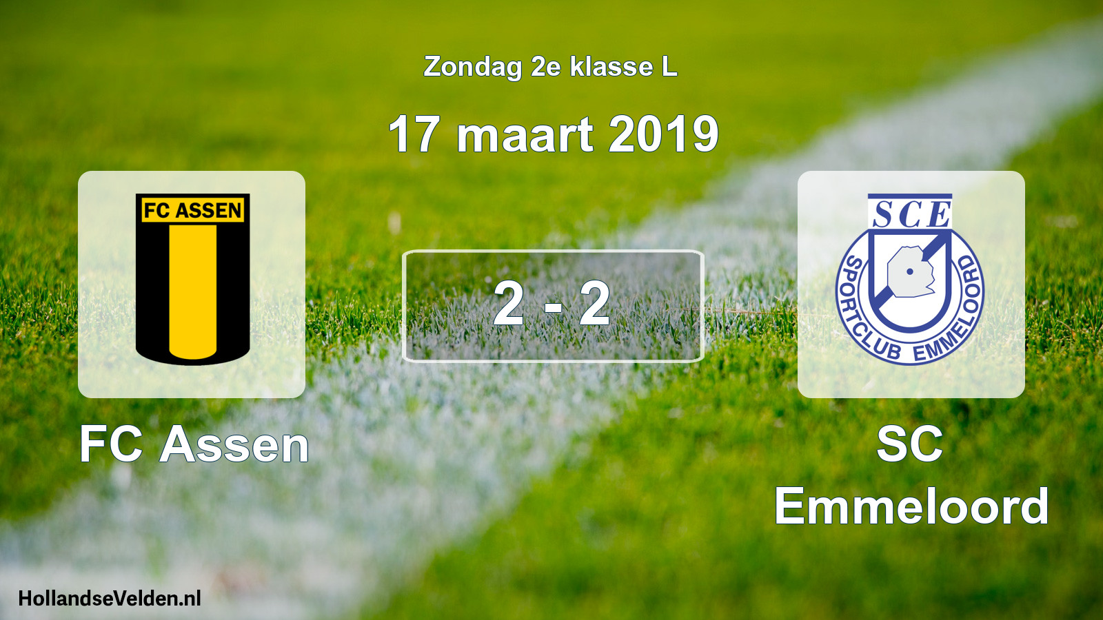 Total number of matches played: FC Assen - SC Emmeloord 2 - 2 (17 March 2019)