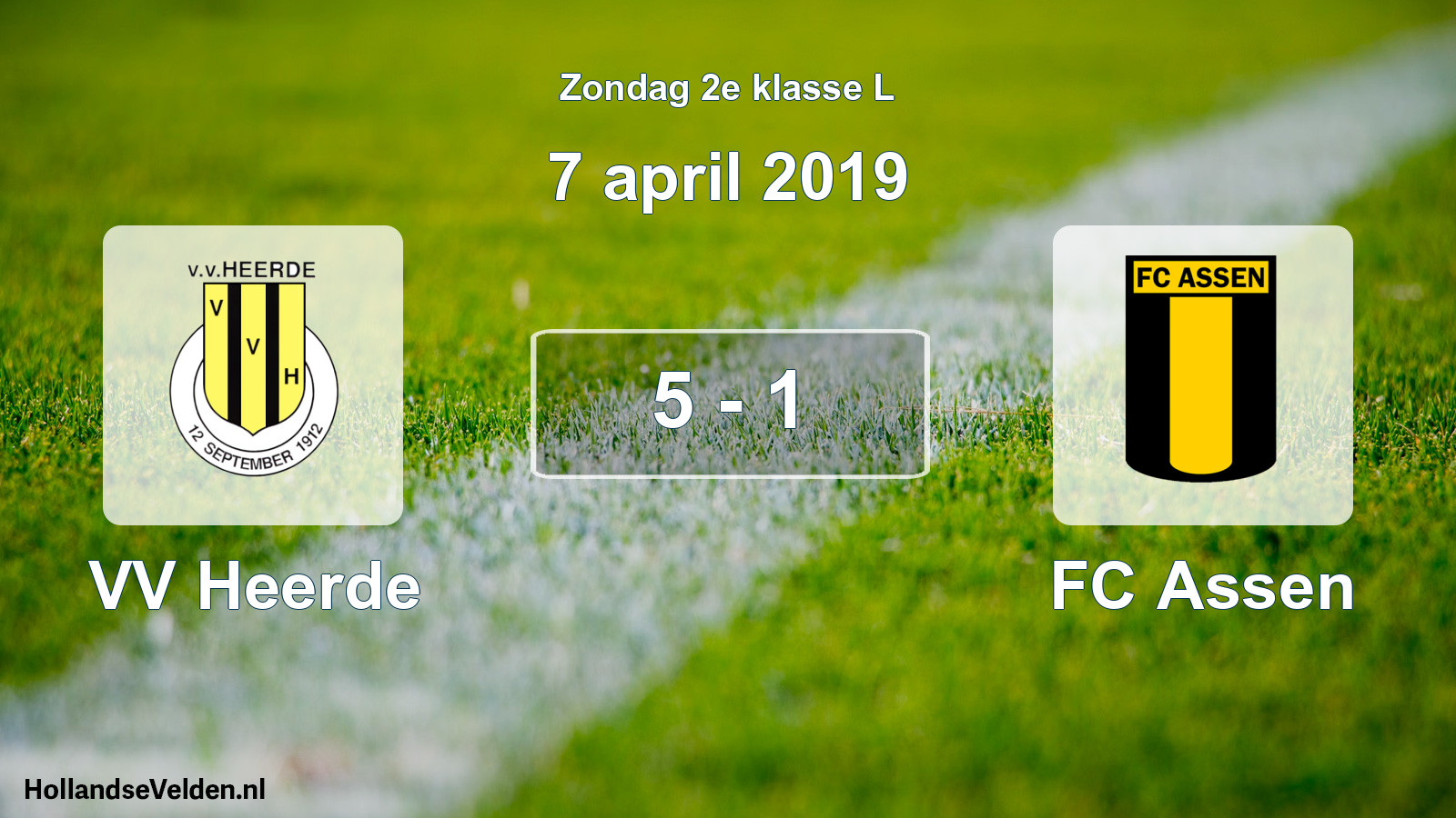 Total number of matches played: VV Heerde - FC Assen 5 - 1 (7 April 2019)