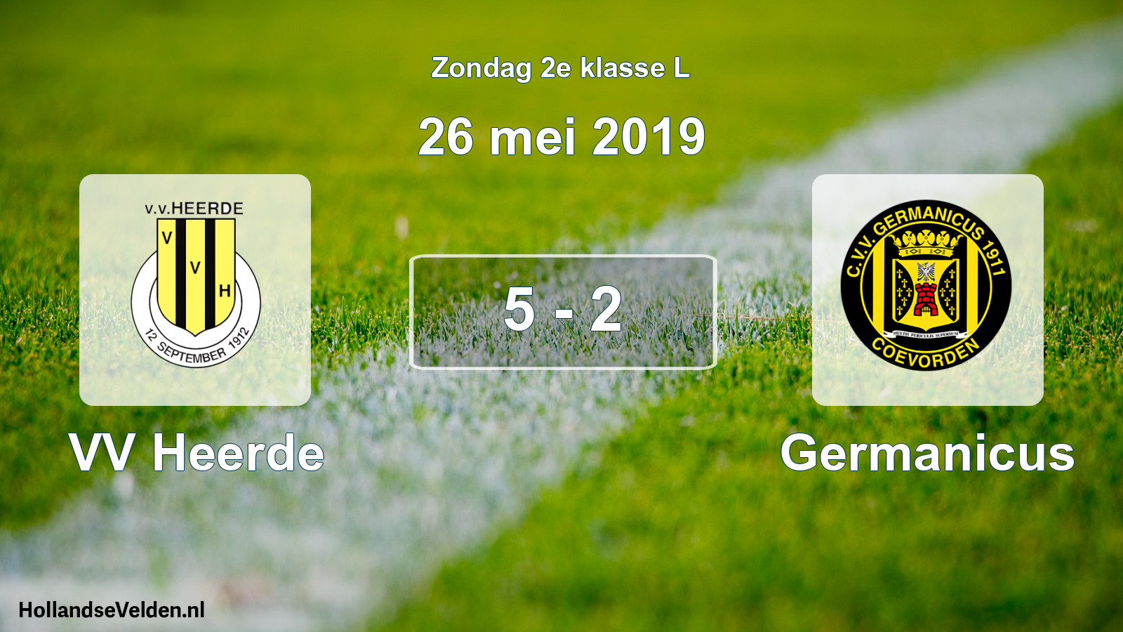 Total number of matches played: VV Heerde - Germanicus 5 - 2 (26 May 2019)