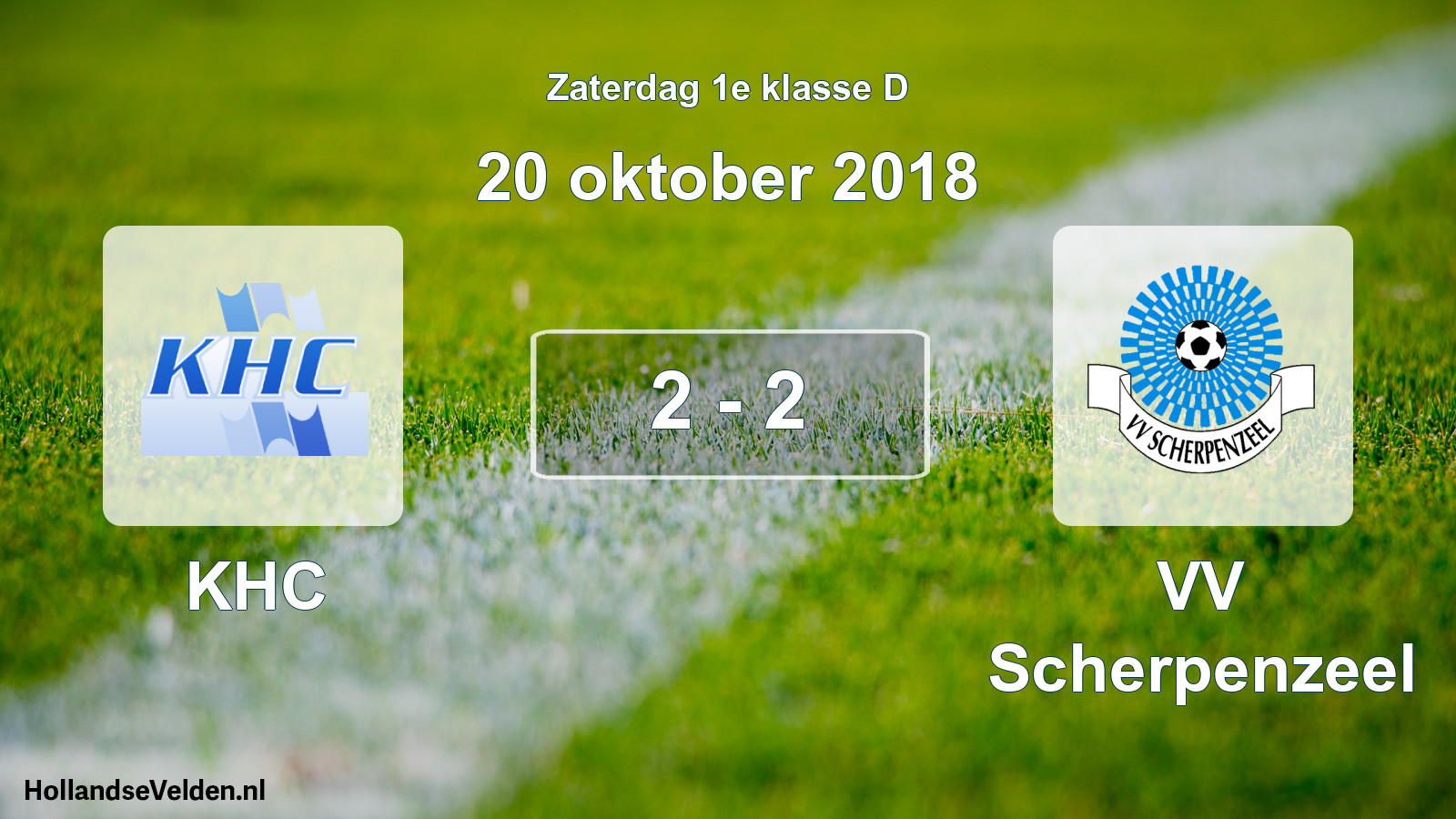 Total number of matches played: KHC - VV Scherpenzeel 2 - 2 (20 October 2018)