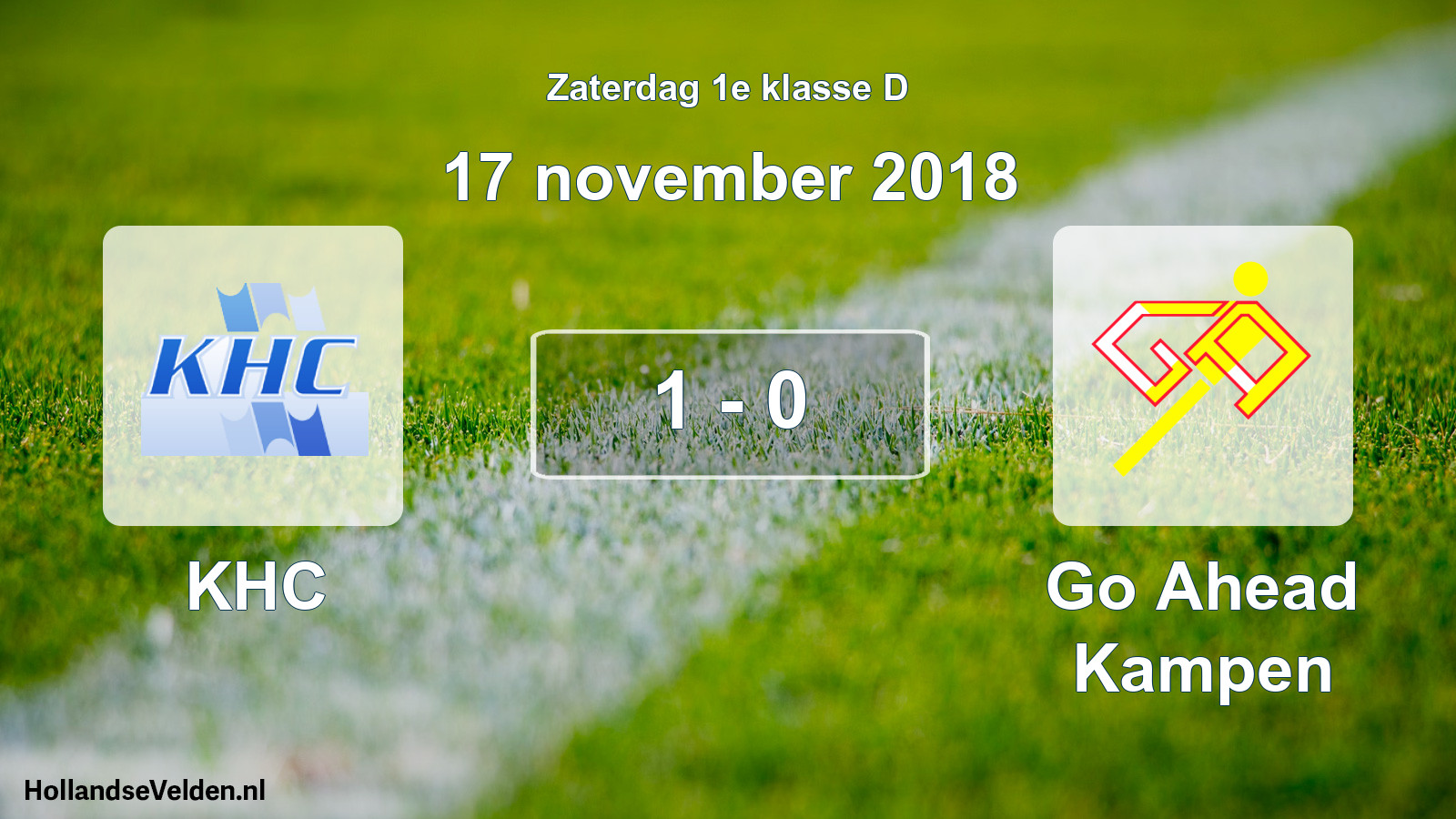 Total number of matches played: KHC - Go Ahead Kampen 1 - 0 (17 November 2018)