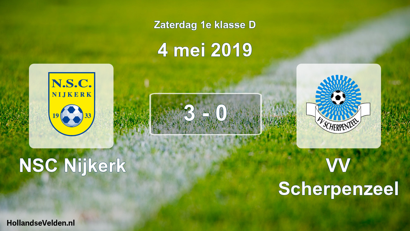 Total number of matches played: NSC Nijkerk - VV Scherpenzeel 3 - 0 (4 May 2019)