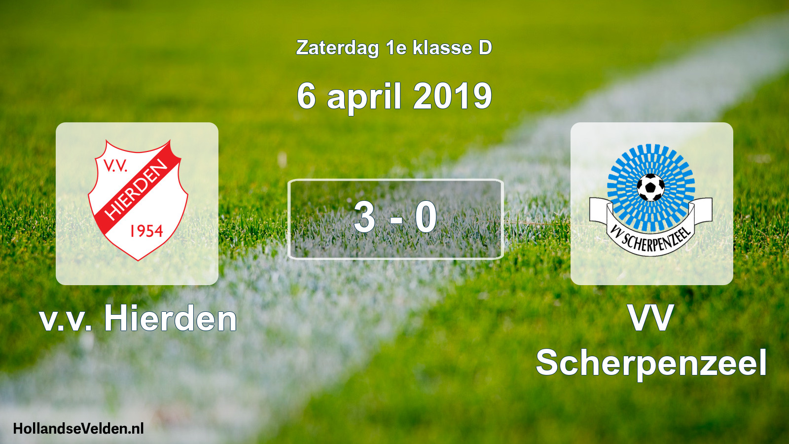 Total number of matches played: v.v. Hierden - VV Scherpenzeel 3 - 0 (6 April 2019)