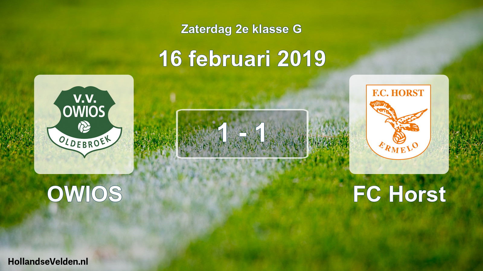 Total number of matches played: OWIOS - FC Horst 1 - 1 (16 February 2019)