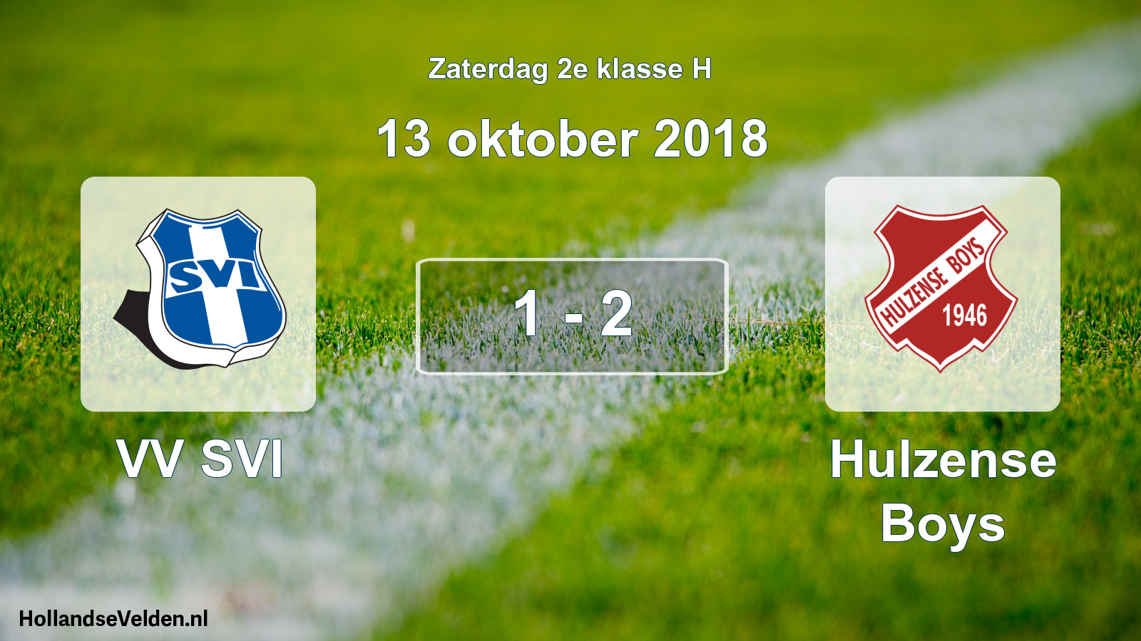 Total number of matches played: VV SVI - Hulzense Boys 1 - 2 (13 October 2018)