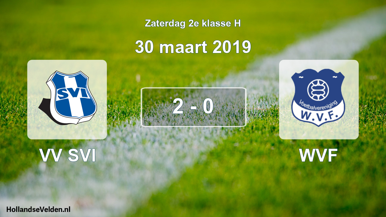 Total number of matches played: VV SVI - WVF 2 - 0 (30 March 2019)