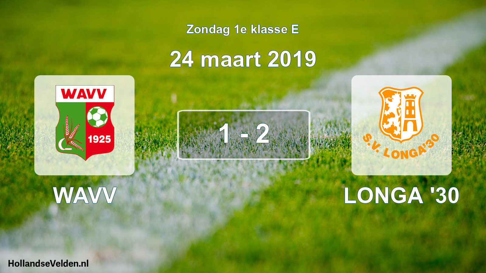 Total number of matches played: WAVV - LONGA '30 1 - 2 (24 March 2019)