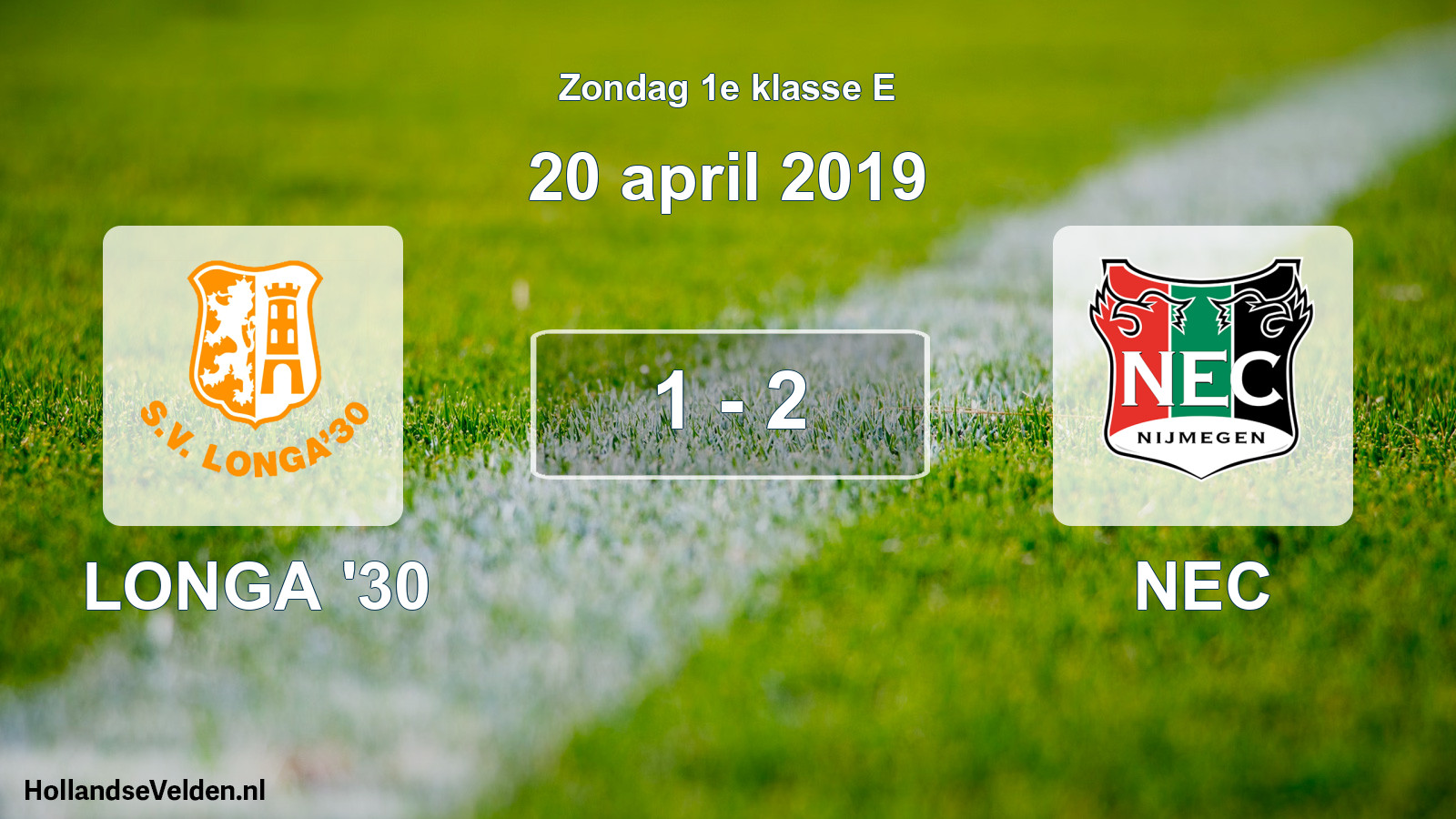 Total number of matches played: LONGA '30 - NEC 1 - 2 (20 April 2019)