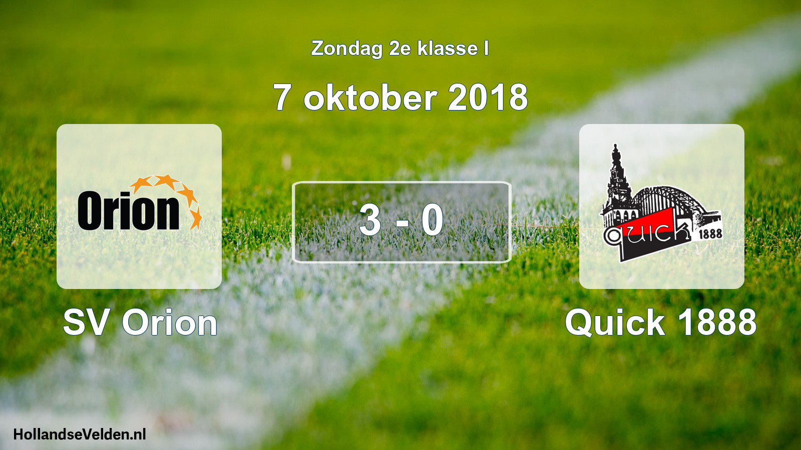 Total number of matches played: SV Orion - Quick 1888 3 - 0 (7 October 2018)