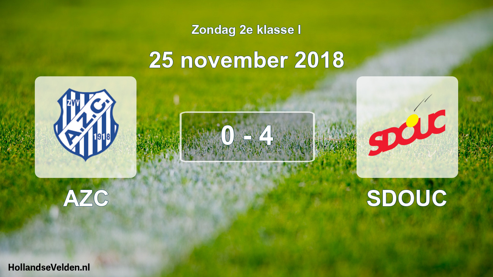 Total number of matches played: AZC - SDOUC 0 - 4 (25 November 2018)