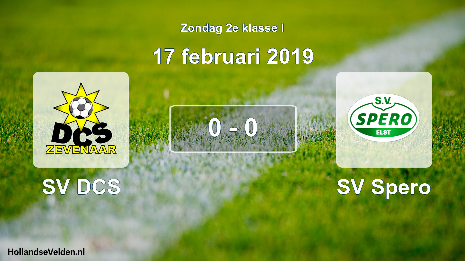 Total number of matches played: SV DCS - SV Spero 0 - 0 (17 February 2019)