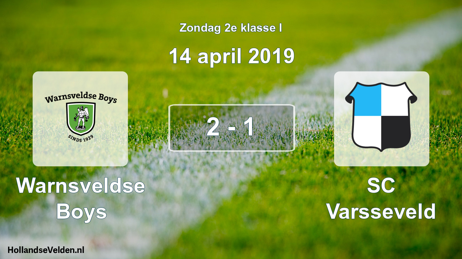 Total number of matches played: Warnsveldse Boys - SC Varsseveld 2 - 1 (14 April 2019)