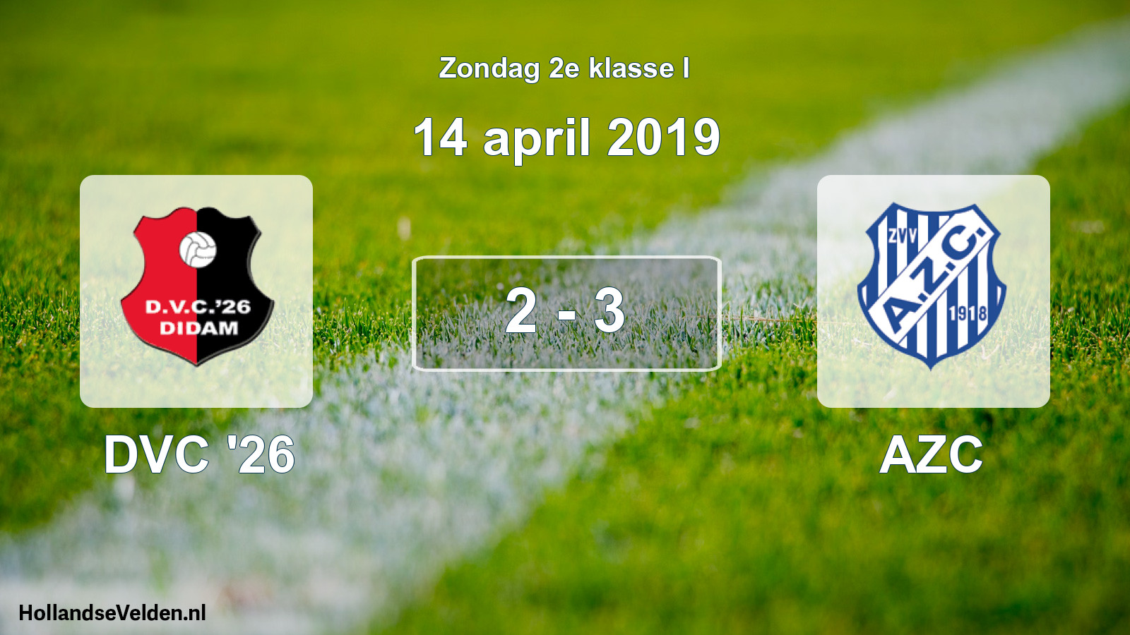 Total number of matches played: DVC '26 - AZC 2 - 3 (14 April 2019)