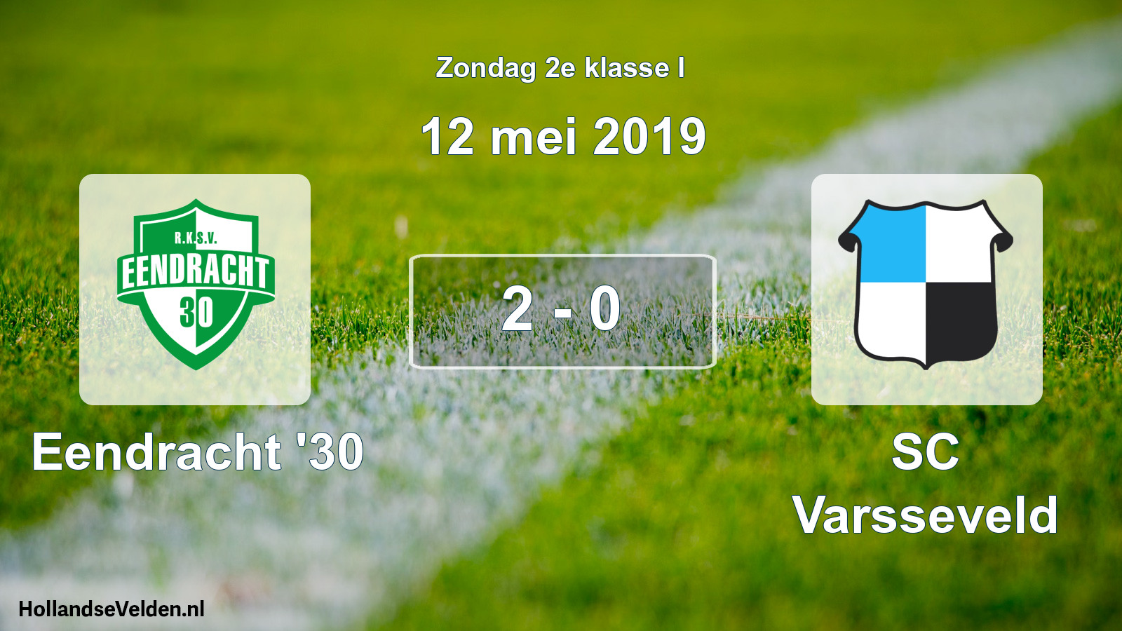 Total number of matches played: Eendracht '30 - SC Varsseveld 2 - 0 (12 May 2019)