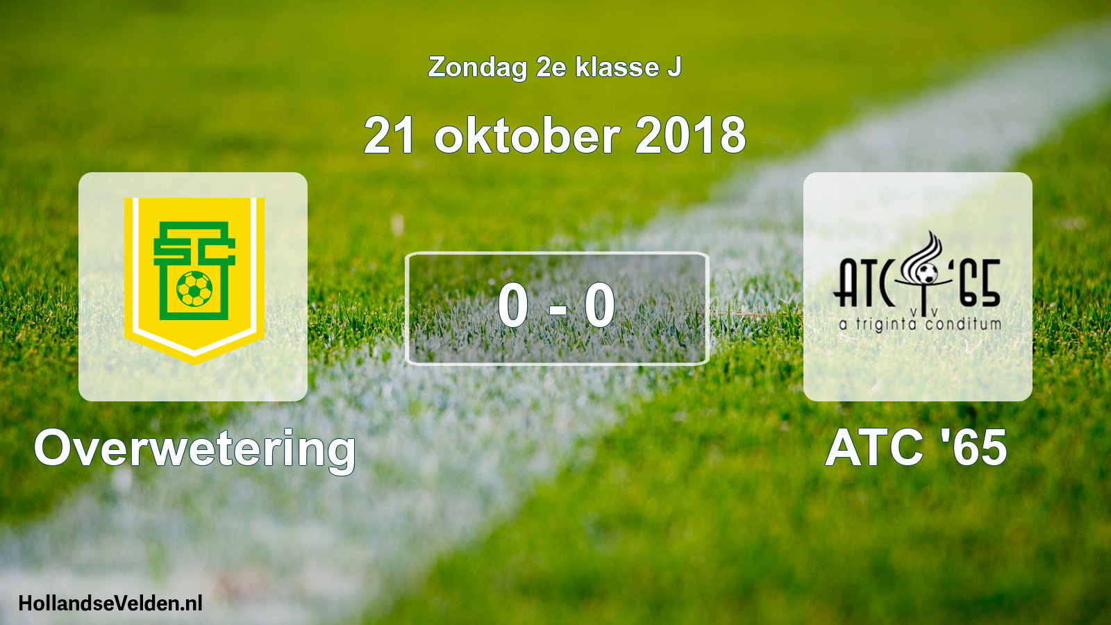 Total number of matches played: Overwetering - ATC '65 0 - 0 (21 October 2018)