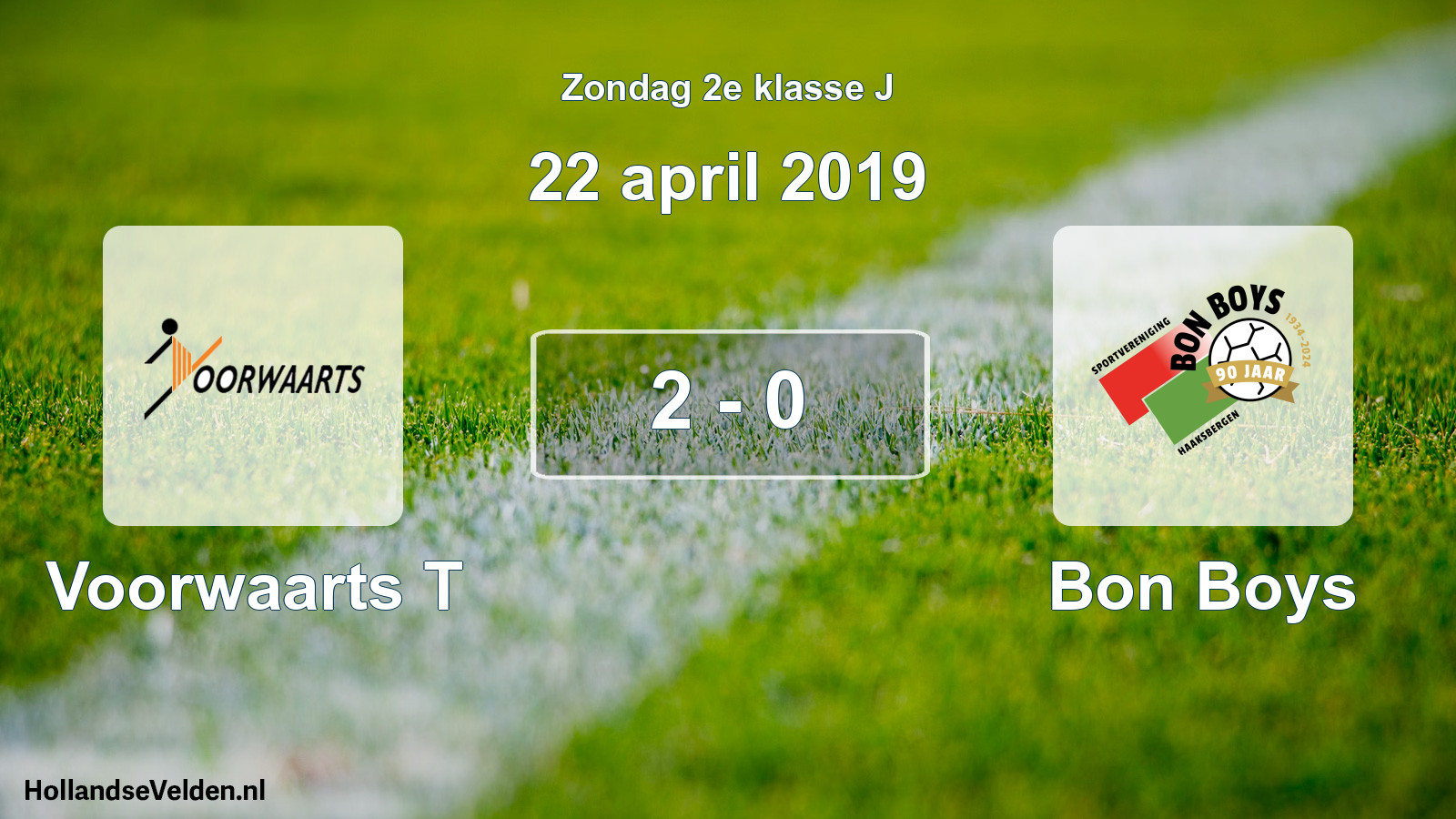 Total number of matches played: Voorwaarts T - Bon Boys 2 - 0 (22 April 2019)