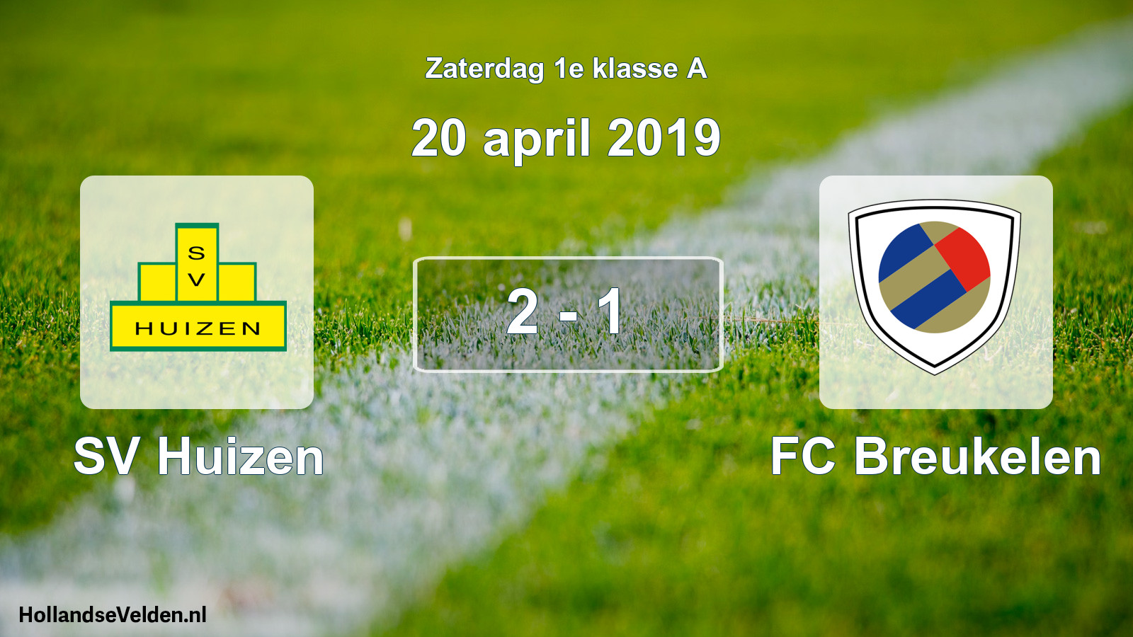Total number of matches played: SV Huizen - FC Breukelen 2 - 1 (20 April 2019)