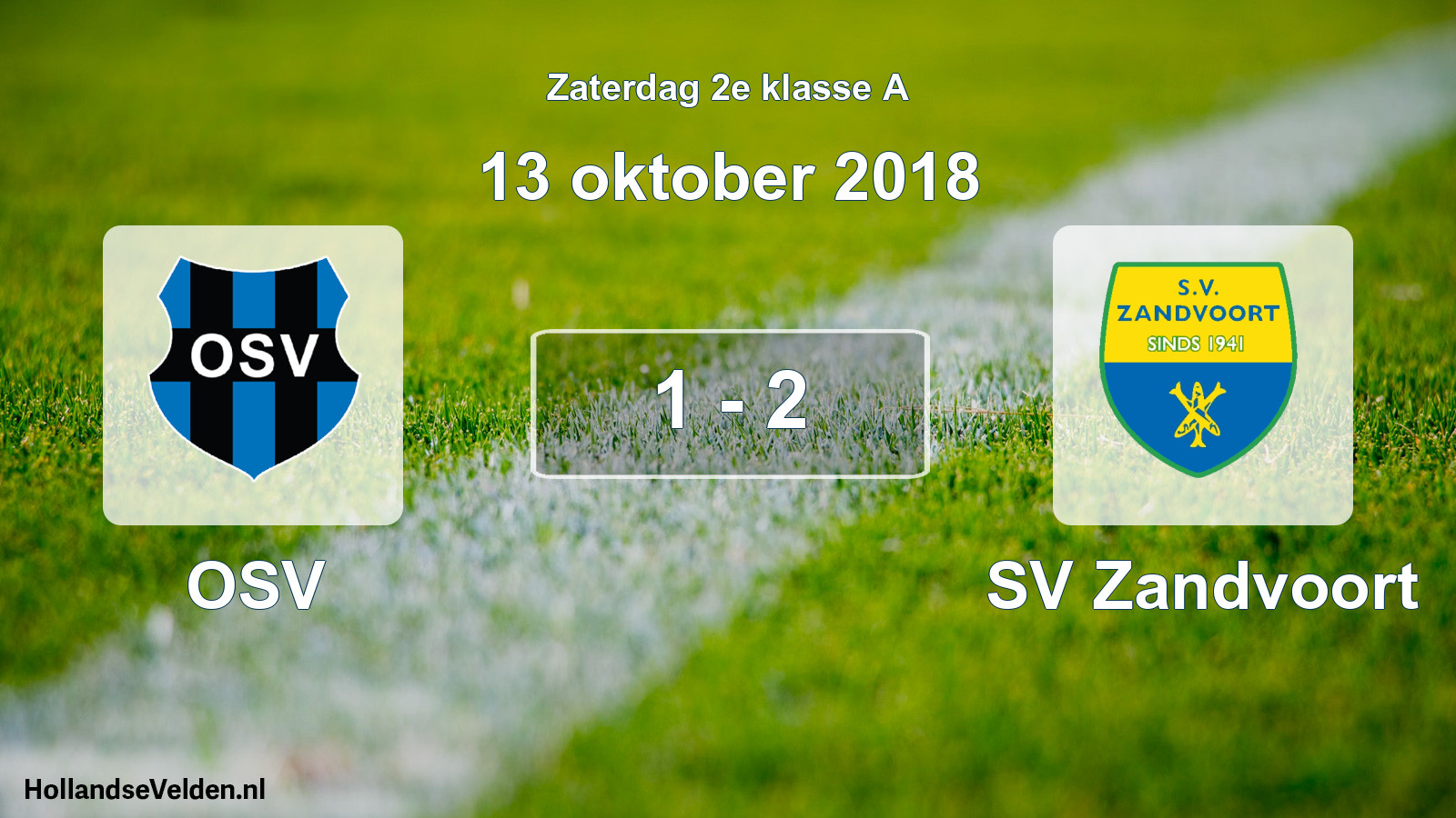 Total number of matches played: OSV - SV Zandvoort 1 - 2 (13 October 2018)