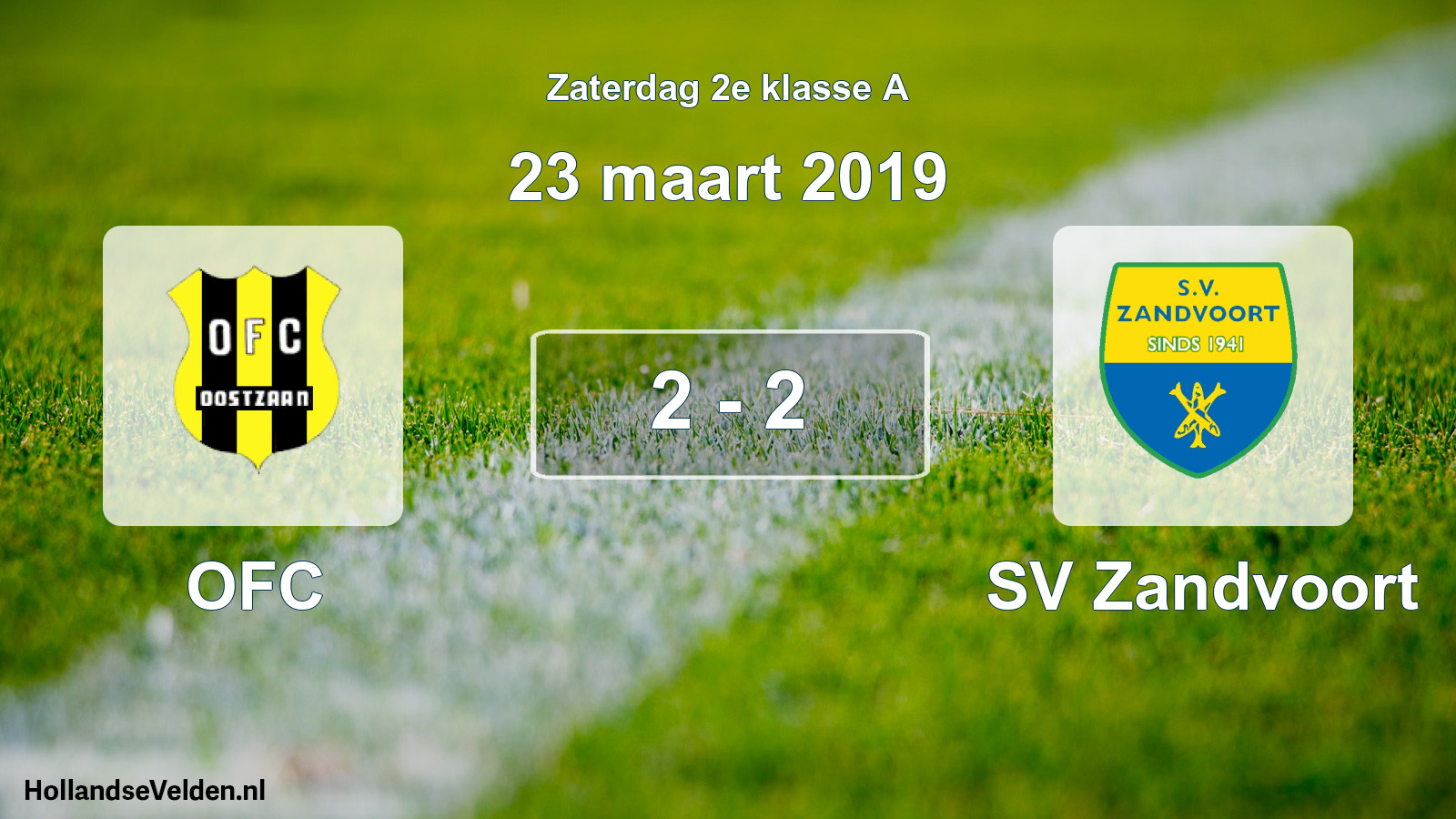 Total number of matches played: OFC - SV Zandvoort 2 - 2 (23 March 2019)