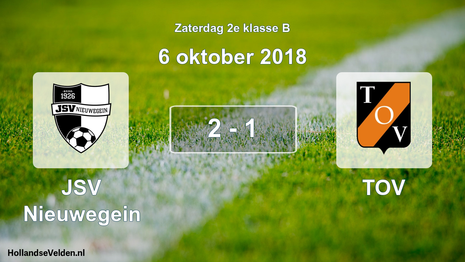 Total number of matches played: JSV Nieuwegein - TOV 2 - 1 (6 October 2018)