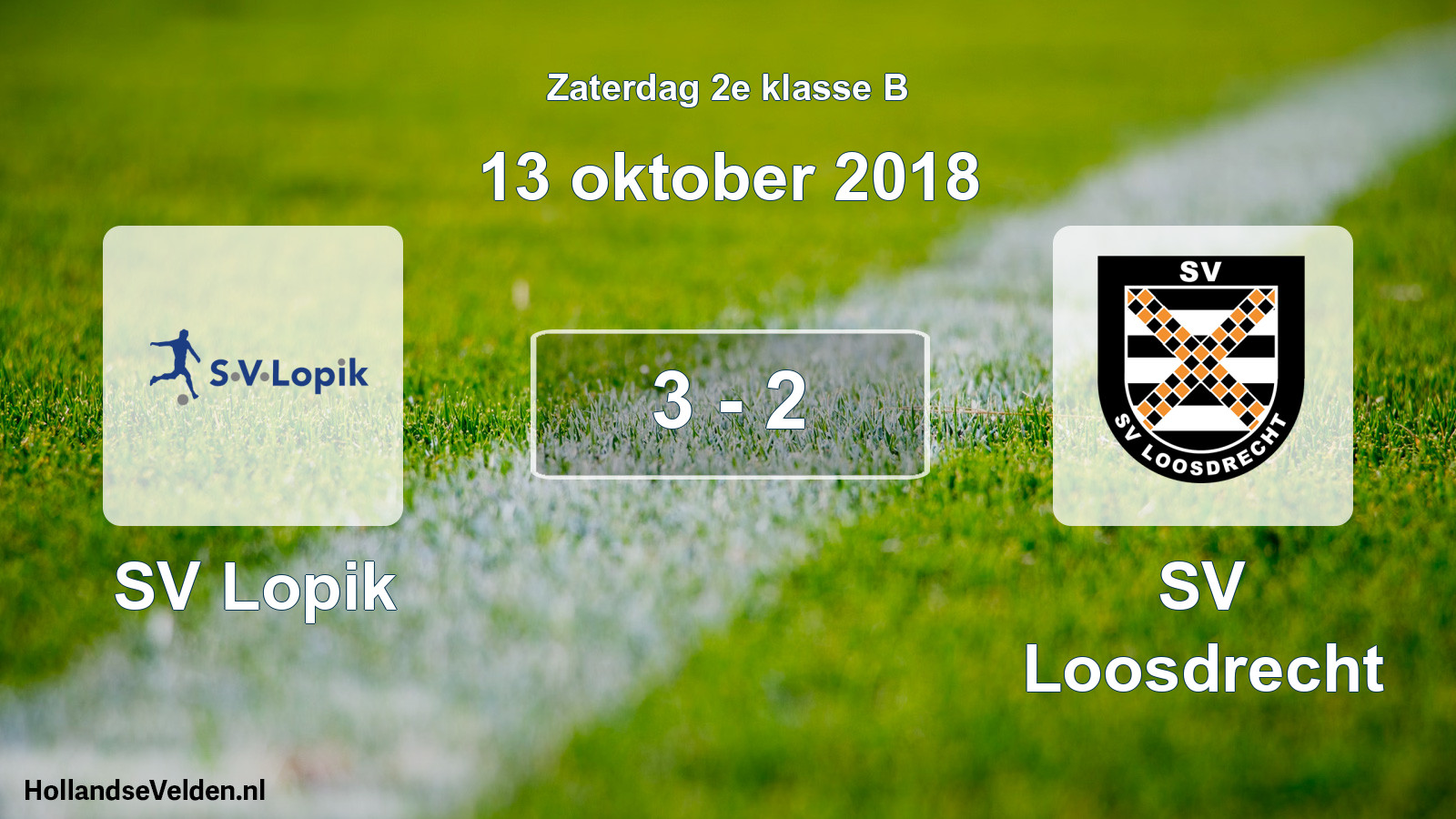 Total number of matches played: SV Lopik - SV Loosdrecht 3 - 2 (13 October 2018)