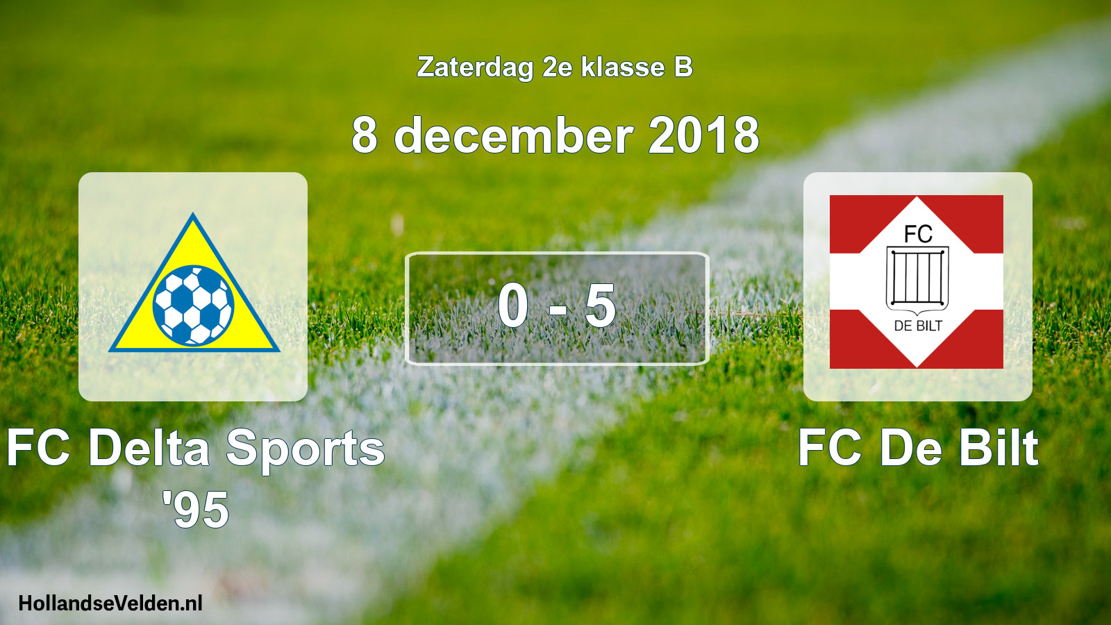 Total number of matches played: FC Delta Sports '95 - FC De Bilt 0 - 5 (8 December 2018)