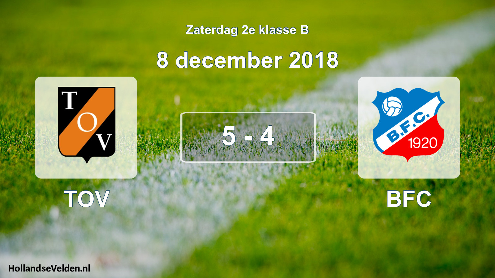 Total number of matches played: TOV - BFC 5 - 4 (8 December 2018)