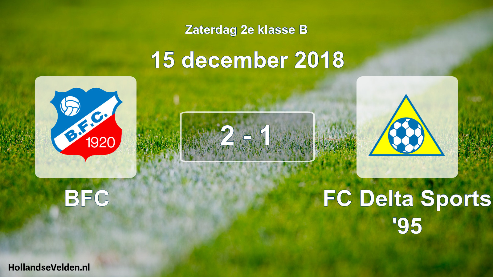 Total number of matches played: BFC - FC Delta Sports '95 2 - 1 (15 December 2018)